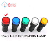 16mm LED INDICATION LAMP RED VOLTAGE 220Vac LUAD16R220V