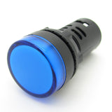 22mm LED INDICATION LAMP BLUE VOLTAGE 220Vac AUL22B220V INDECO