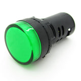 22mm LED INDICATION LAMP GREEN VOLTAGE 12V AC-DC AUL22G12V INDECO