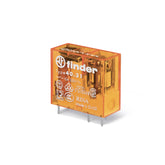 FINDER RELAY 5 PIN SPDT 10A 1-CO SERIES 40.31.8 PCB MOUNT OR PLUG-IN TYPE RELAY COIL VOLTAGE VARIATIONS FROM 12-230V AC BASE TYPE SERIES-95