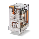 FINDER RELAY 8 PIN DPDT 10A 2-CO SERIES 55.32.8 GENERAL PURPOSE TYPE RELAY COIL VOLTAGE VARIATIONS FROM 6-240V AC BASE TYPE SERIES-94