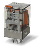 FINDER RELAY 8 PINS DPDT 10A 2-CO ROUND BASE SERIES 60.12.8 GENERAL PURPOSE INDUSTRIAL RELAY COIL VOLTAGE VARIATIONS FROM 12-240VAC ROUND BASE TYPE SERIES-90