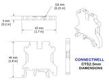 FEED THROUGH TERMINAL BLOCKS 2.5mm sq SPCTS2.5UN