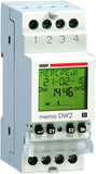 DIGITAL DAILY WEEKLY PROGRAMABLE TIMER NFC INTERFACE DIN RAIL MOUNT 2-CO 230VAC MEMO-DW2 VE341400