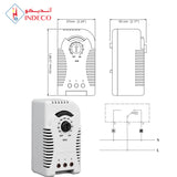 MECHANICAL HYGROSTAT-HUMIDISTAT CONTROLS HUMIDITY RANGE FROM 10% TO 90%