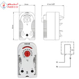 MECHANICAL THERMOSTAT NORMALLY CLOSE FOR HEATER -10 TO +80 DEGREE TTEC-100