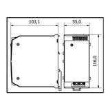 POWER SUPPLY 24V DC 7.5A MAX DIN RAIL MOUNTABLE ADFLEX17024A ADELSYSTEM