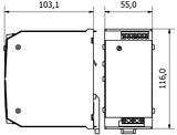 POWER SUPPLY 24V DC 5A MAX DIN RAIL MOUNTABLE ADFLEX9024A ADELSYSTEM