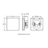 SA-Bus WITH LCD TEMPERATURE AND HUMIDITY NETWORK SENSOR FLUSH MOUNT WITH DISPLAY-NSA-FTB7003-0 FLUSH-MOUNTED NSA7000 SERIES NETWORK SENSOR JOHNSON CONTROLS