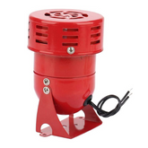 MINI MOTOR SIREN ALARM RED 12-24-110-220V AC-DC RISA80 INDECO