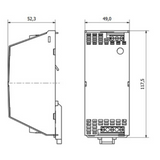 POWER SUPPLY 24V DC 3A MAX DIN RAIL MOUNTABLE ADFLEX6024A ADELSYSTEM