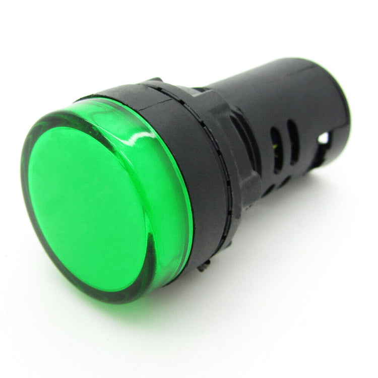 segnalatore lampada spia neon incasso foro 10mm 24 volt luce verde segnalatore lampada spia neon incasso foro 10mm 24 volt luce verde