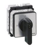 25A Two-Way Panel Mount Mini Cam Switch With 2 Pole and 4 Contacts With Off Position