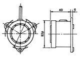 BUZZER 75mm VARIATIONS 12V - 24V-110V-230V RIABF-75 INDECO