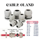 CABLE GLAND PG-7 PVC WATER PROOF IP68 YYPG7 INDECO