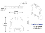 FEED THROUGH TERMINAL BLOCKS 2.5mm sq SPCTS2.5UN