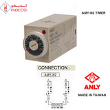 MULTI FUNCTION ANALOGUE TIMER 1sec TO 600Hr OPERATING CURRENT 100-240V AC-DC 8PINS AMY-N2 ANLY