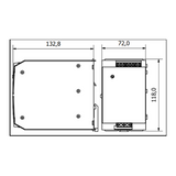 POWER SUPPLY 48V DC 7A MAX DIN RAIL MOUNTABLE ADFLEX28048A ADELSYSTEM