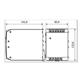 POWER SUPPLY 24V DC 25A MAX DIN RAIL MOUNTABLE ADFLEX50024A ADELSYSTEM