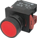 PUSHBUTTON RED 22mm INDECO RINPB22F01R