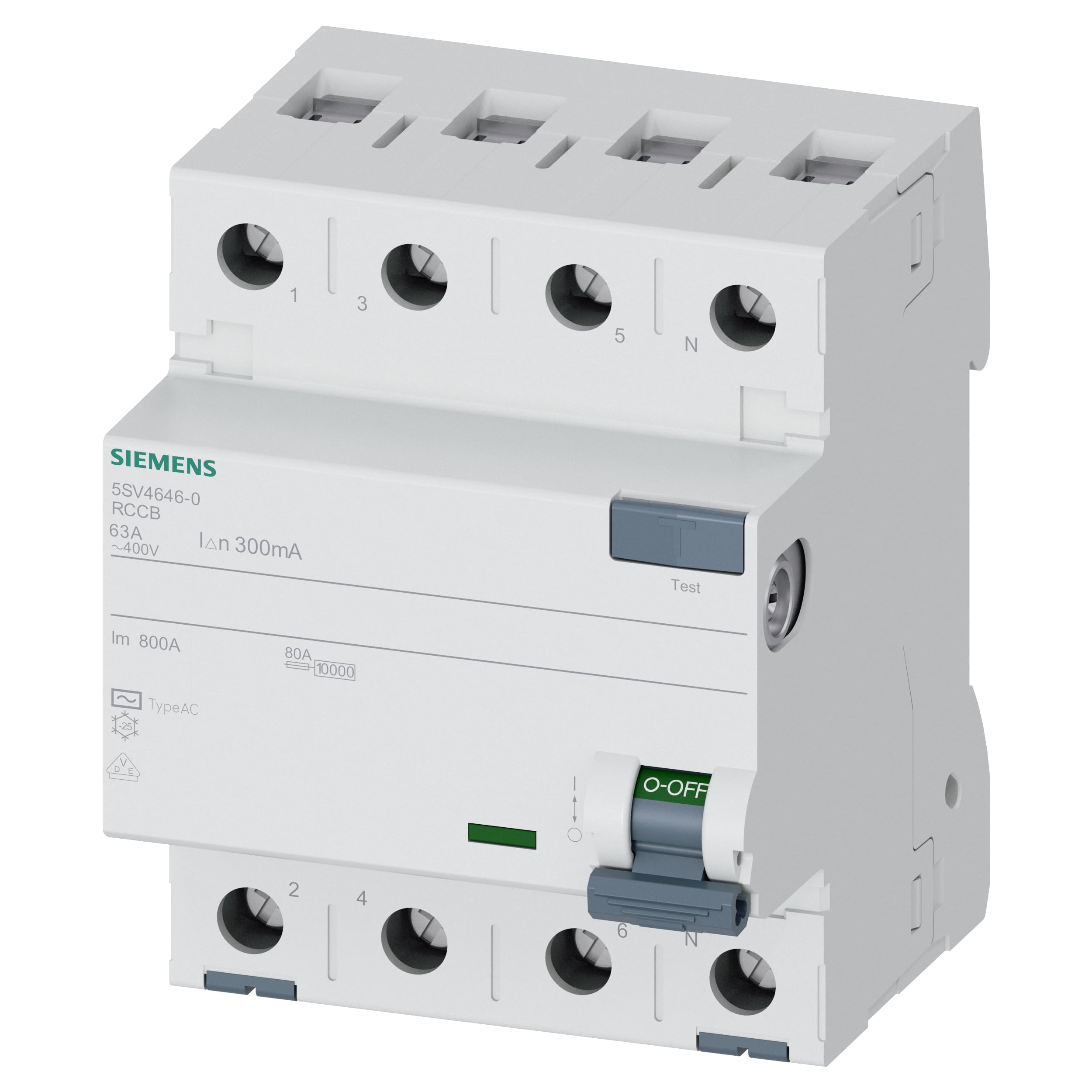 GEYA GYR10 RCBO Residual Current Breaker – 6-40A, B/C Curve, 1-Pole, DIN Rail, AC Type A