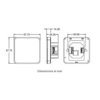 SA-Bus WITH LCD TEMPERATURE AND HUMIDITY NETWORK SENSOR FLUSH MOUNT WI ...