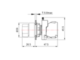 SELECTOR SWITCH 3 POSITIONS ON-OFF-ON RINSS22 INDECO