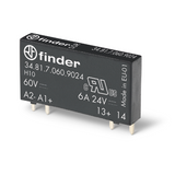 ULTRA-SLIM PCB SSR RELAY SERIES 34.81 PINS-4 DC VOLTAGE VARIATIONS FROM 3.5 -72V