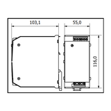 POWER SUPPLY 12V DC 14A MAX DIN RAIL MOUNTABLE 12Vdc 14A MAX ADFLEX17012A ADELSYSTEM