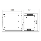 POWER SUPPLY 12V DC 20A MAX DIN RAIL MOUNTABLE ADFLEX28012A ADELSYSTEM