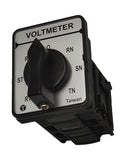 VOLTMETER SELECTOR CAM SWITCH 7-POSITIONS 3-PHASE 4-WIRE F2 SIZE 48X60mm