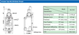 WL5109 Roller Plunger