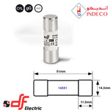 gG CYLINDRICAL FUSE LINK 14X51mm DF ELECTRIC